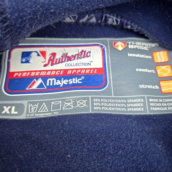 Detroit Tigers 2011 Playoffs MLB Therma Base Mens Sz XL Hoodie By Majestic - Picture 4 of 7